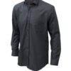 Saasha Garments Dark Grey Plain Shirt For Men Front Side