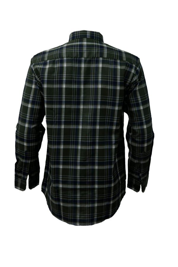 Saasha Garments Forest Green Big Checks Shirt For Men