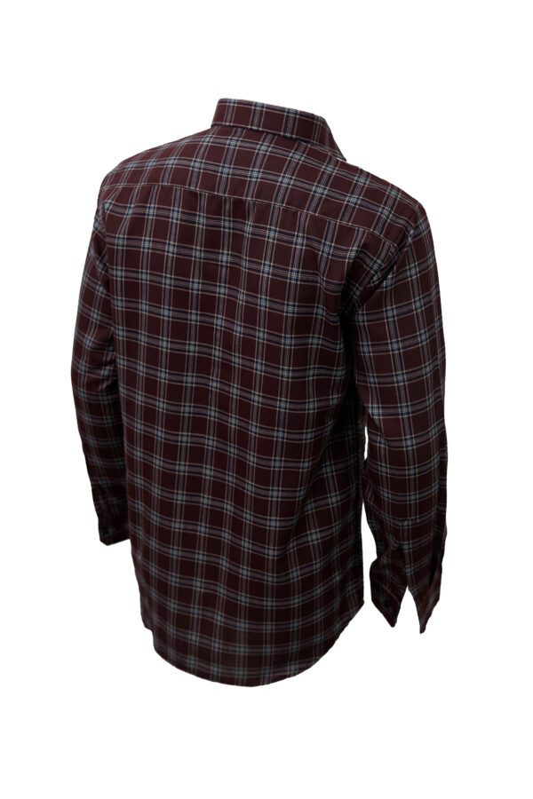 Saasha Garments Maroon Big Checks Shirt For Men