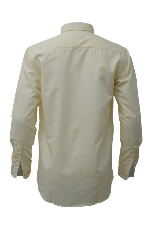 Saasha Garments Yellow Plain Shirt For Men Back