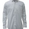 Saasha Garments White Plain Shirt For Men Front