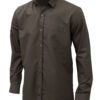 Saasha Garments Light Brown Plain Shirt For Men 2 Front Side