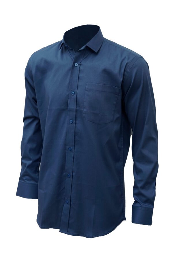 Saasha Garments Green Plain Shirt For Men Front Side