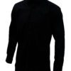 Saasha Garments Black Plain Shirt For Men Front Side