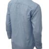 Saasha Garments Light Blue With Grey Checks Shirt For Men Back Side