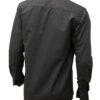 Saasha Garments Mid Black Plain Shirt For Men Back Side