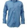 Saasha Garments Sky Plain Shirt For Men Front