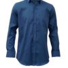 Saasha Garments Navy Plain Shirt For Men1 Front