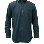 Saasha Garments Forest Green Plain Shirt For Men Front