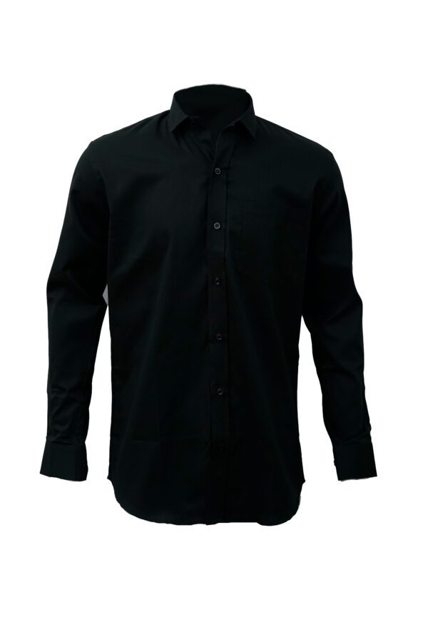 Saasha Garments Forest Green Plain Shirt For Men Front