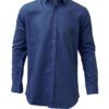 Saasha Garments ink Blue Plain Shirt For Men Front