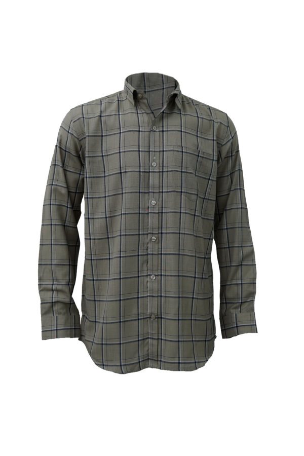 Saasha Garments Brown Big Ckecks Shirt For Men