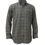 Saasha Garments Light Brown Big Checks Shirt For Men