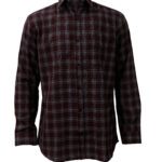 Saasha Garments Maroon Big Checks Shirt For Men