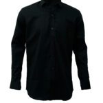 Saasha Garments Forest Green Plain Shirt For Men Front