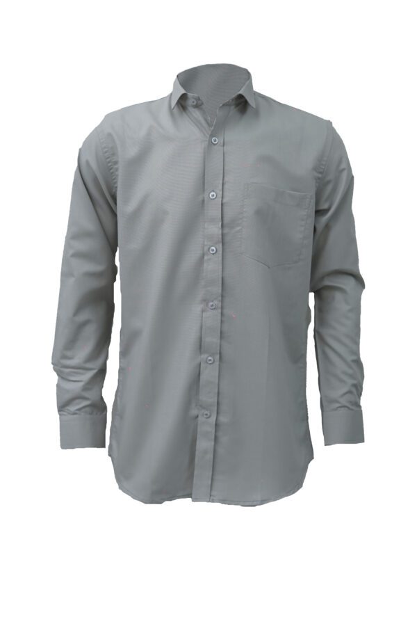 Saasha Garments Cream Plain Shirt For Men Front
