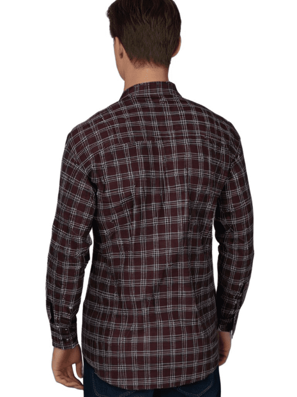 Saasha Garments Check Box Light Violet Formal Shirt For Men