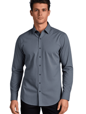 Saasha Garments Cream Formal Shirt For Men