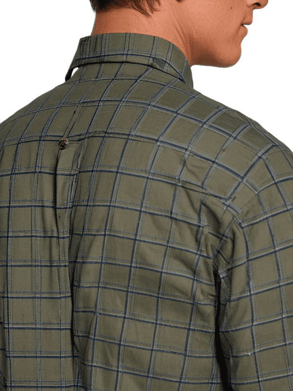 Saasha Garments Checks Cream Formal Shirt For Men
