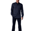 Saasha Garments Gray Formal Shirt For Men
