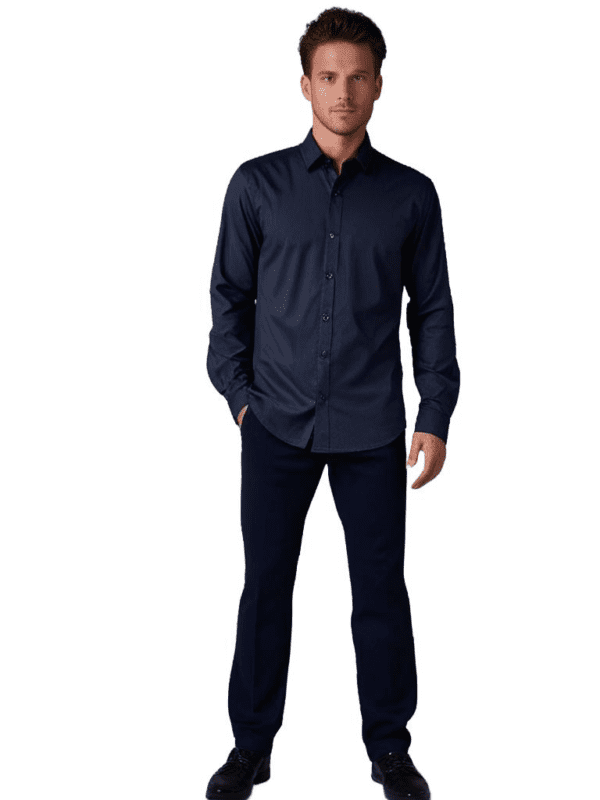 Saasha Garments Gray Formal Shirt For Men