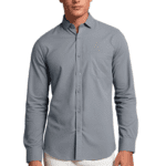 Saasha Garments Light Cream Formal Shirt For Men