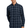 Saasha Garments Check Box Dark LIGHT SKY3 Formal Shirt For Men.