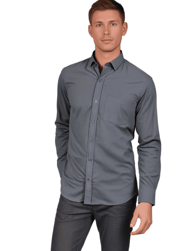 Saasha Garments Cream Formal Shirt For Men