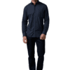 Saasha Garments Gray Formal Shirt For Men
