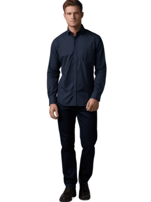Saasha Garments Gray Formal Shirt For Men