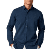 Saasha Garments LIGHT NAVY Formal Shirt For Men