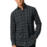 Saasha Garments Check Box Light Sky Formal Shirt For Men