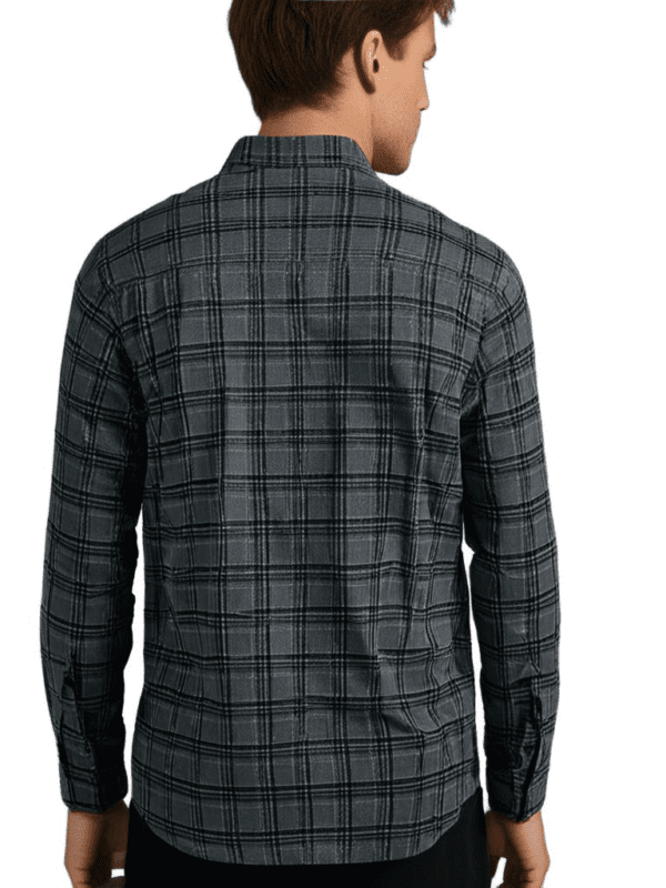 Saasha Garments Check Box Light Sky Formal Shirt For Men