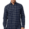 Saasha Garments Check Box Dark LIGHT Blue4 Formal Shirt For Men.