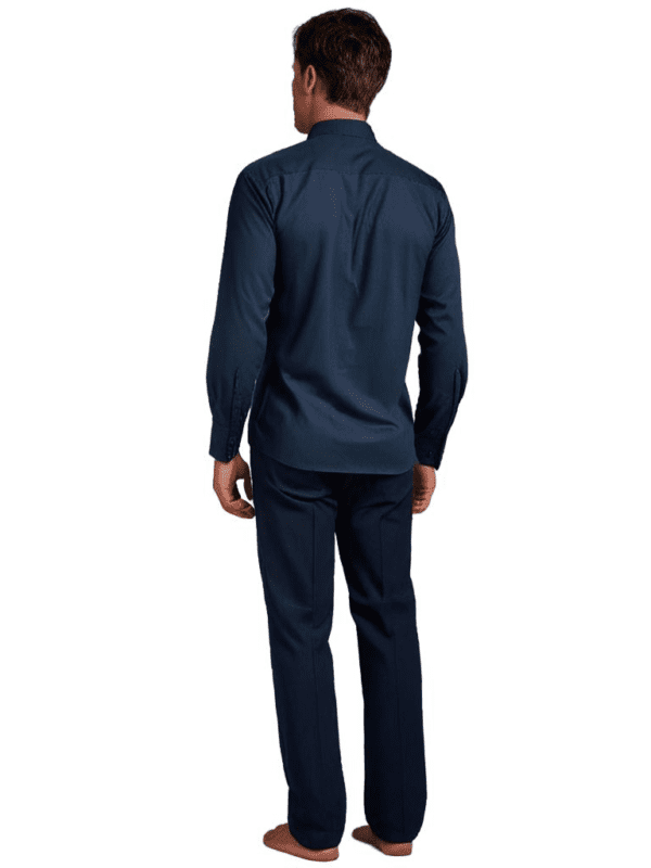 Saasha Garments Navy Formal Shirt For Men