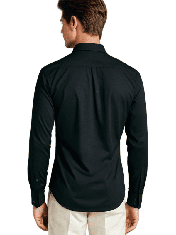 Saasha Garments Dark Navy Formal Shirt For Men