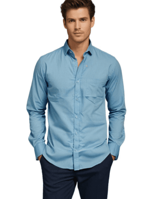 Saasha Garments plane Sky Shirt For Men