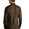 Saasha Garments Check Box Creamson Formal Shirt For Men