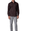 Saasha Garments Check Box Light Violet Formal Shirt For Men