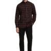 Saasha Garments Check Box Light Violet Formal Shirt For Men
