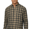 Saasha Garments Check Box Gray Formal Shirt For Men