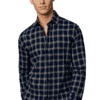 Saasha Garments Check Box Dark LIGHT Blue4 Formal Shirt For Men.
