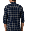 Saasha Garments Check Box Dark LIGHT Blue4 Formal Shirt For Men.