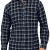 Saasha Garments Check Box Dark LIGHT Blue4 Formal Shirt For Men.