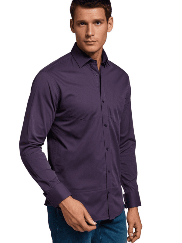 Saasha Garments plane voilet Shirt For Men