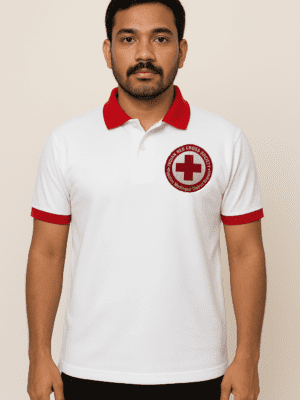 white collar t-shirt for men