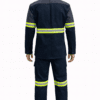 Saasha Garments Navy Blue Industrial Safety Uniform With Reflector
