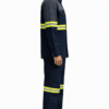 Saasha Garments Navy Blue Industrial Safety Uniform With Reflector