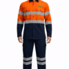 Saasha Garments Orange Industrial Safety Uniform With Reflector