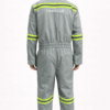 Saasha Garments Grey Industrial Safety Boiler Suit With Reflector